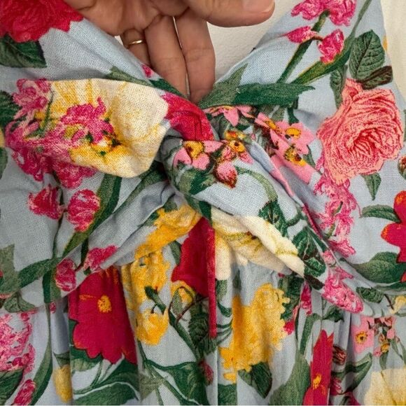 NWT Old Navy Multicolored Floral Jumpsuit Womens XL Linen Blend Boho Cottagecore - Picture 10 of 15